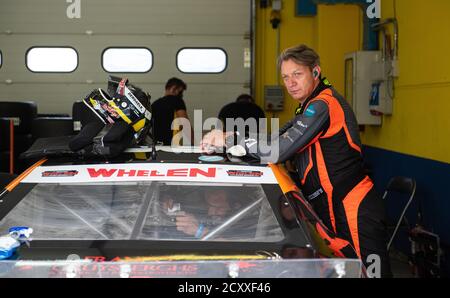 Vallelunga, Rome, Italie, 11 septembre 2020. Festival américain de Rome. Pilote NASCAR en attente de départ dans la boîte Banque D'Images