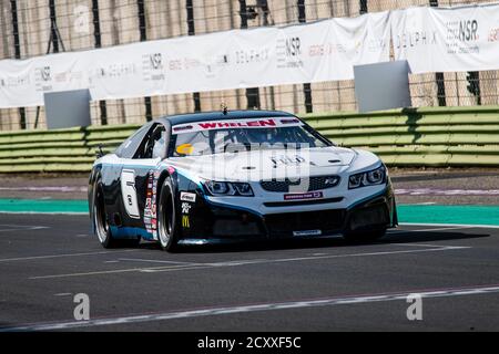 Vallelunga, Rome, Italie, 12 septembre 2020, festival américain de Rome. Championnat d'Europe Nascar, course de la Camaro de Chevrolet en action Banque D'Images