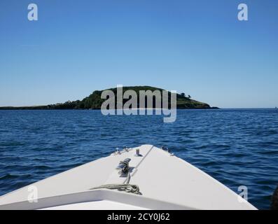 Direction St George's ou Looe Island, Cornwall. Banque D'Images