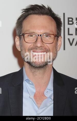 Christian Slater assiste à la première mondiale de 'The Adderall Diariess' au Tribeca film Festival 2015 au BMCC/TPAC à New York le 16 avril 2015. Crédit photo : Henry McGee/MediaPunch Banque D'Images