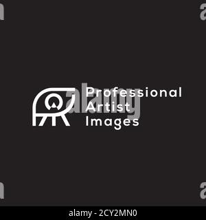 Logo vectoriel d'images d'artistes professionnels. P,A,I lettres vecteur monogramme Illustration de Vecteur