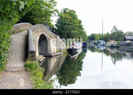 The Grand Union Canal Walk, Cowley, London Borough of Hillingdon, Greater London, Angleterre, Royaume-Uni Banque D'Images