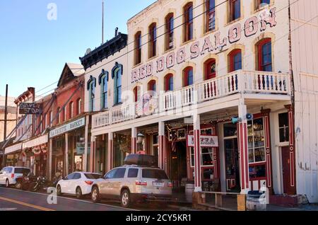 Nevada - Virginia City Red Dog Saloon Banque D'Images