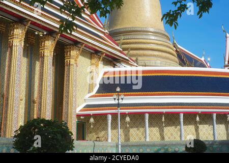 Wat Ratchabophit, Bangkok, Thaïlande, un temple majeur et le siège de l'actuel Sangharat (Sankharaat / Sangharaja), le chef du bouddhisme thaïlandais Banque D'Images