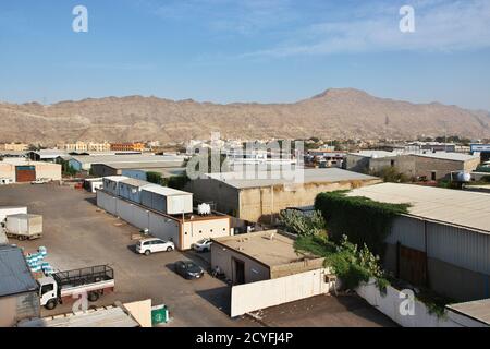 La vue sur la ville d'Al Bahah, Arabie Saoudite Banque D'Images