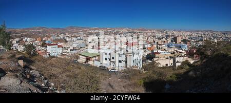 La vue panoramique de la ville d'Abha, Arabie Saoudite Banque D'Images