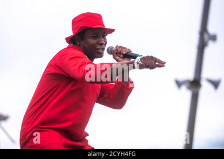 SIWO en représentation au Parc del Forum (BAM Festival), Barcelone 27 septembre 2020. Photographe: ALE Espaliat Banque D'Images