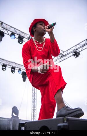 SIWO en représentation au Parc del Forum (BAM Festival), Barcelone 27 septembre 2020. Photographe: ALE Espaliat Banque D'Images