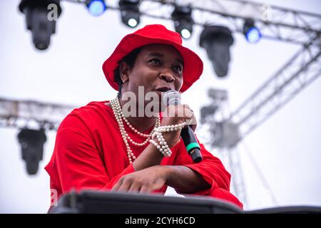 SIWO en représentation au Parc del Forum (BAM Festival), Barcelone 27 septembre 2020. Photographe: ALE Espaliat Banque D'Images