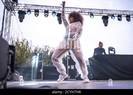 SIWO en représentation au Parc del Forum (BAM Festival), Barcelone 27 septembre 2020. Photographe: ALE Espaliat Banque D'Images