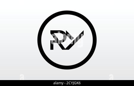 Logo de lettre ry initial avec modèle de vecteur typographique professionnel moderne et créatif. Logo de la lettre Ry créatif. Illustration de Vecteur