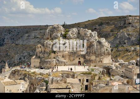 Église de Santa Maria di Idris, Sasso Caveoso, Sassi, Matera, Basilicate, Italie Banque D'Images