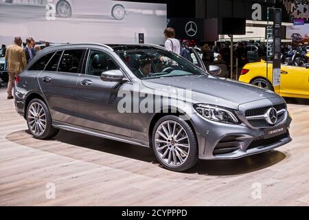 Mercedes-Benz C 200 4MATIC Swiss Star au 89e salon international de l'automobile de Genève. Genève, Suisse - 5 mars 2019. Banque D'Images