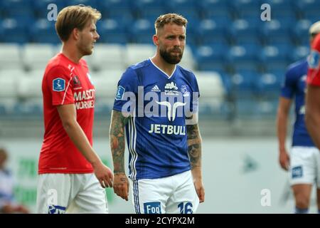 Lyngby, Danemark. 18 juin 2020. Emil Nielsen (16) de Lyngby vu pendant le match 3F Superliga entre Lyngby Boldklub et Silkeborg IF au stade Lyngby. (Crédit photo: Gonzales photo - Rune Mathiesen). Banque D'Images