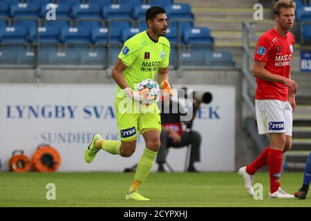 Lyngby, Danemark. 18 juin 2020. Le gardien de but Rafael Romo de Silkeborg vu pendant le match 3F Superliga entre Lyngby Boldklub et Silkeborg SI au stade Lyngby. (Crédit photo: Gonzales photo - Rune Mathiesen). Banque D'Images