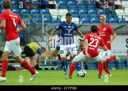 Lyngby, Danemark. 18 juin 2020. Ertugrul Teksen (27) de Lyngby vu pendant le match 3F Superliga entre Lyngby Boldklub et Silkeborg SI au stade Lyngby. (Crédit photo: Gonzales photo - Rune Mathiesen). Banque D'Images