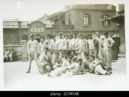 Soldats marins italiens à Tientsin - Tianjin Chine - 1924-25 Banque D'Images
