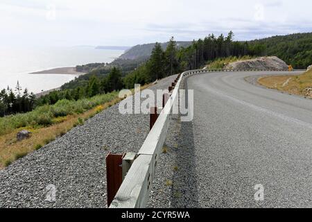 Sentier automobile de la route du sentier Fundy Trail Parkway; nouveau-Brunswick; Canada Banque D'Images