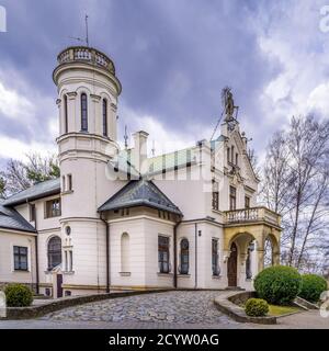 Oblegorek, Pologne, mars 2019 Musée national de la Maison Henryk Sienkiewiczs. Henryk Sienkiewicz était journaliste, romancier et lauréat du prix Nobel polonais Banque D'Images