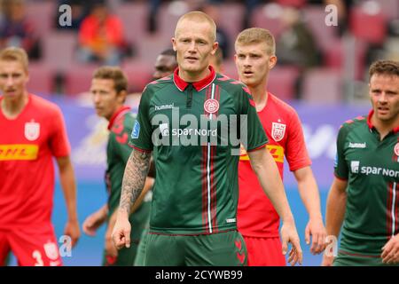 Farum, Danemark. 12 juillet 2020. Rasmus Thelander (26) d'Aalborg Boldklub vu pendant le match 3F Superliga entre le FC Nordsjaelland et Aalborg Boldklub à droite de Dream Park à Farum. (Crédit photo: Gonzales photo - Rune Mathiesen). Banque D'Images