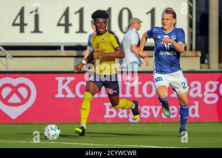 Lyngby, Danemark. 20 juillet 2020. Emmanuel Sabbi (11) de Hobro vu pendant le match 3F Superliga entre Lyngby Boldklub et Hobro IK au stade Lyngby. (Crédit photo: Gonzales photo - Rune Mathiesen). Banque D'Images