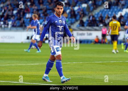 Lyngby, Danemark. 20 juillet 2020. Rezan Corlu (10) de Lyngby vu pendant le 3F Superliga remegation jeu de match entre Lyngby Boldklub et Hobro IK au stade Lyngby. (Crédit photo: Gonzales photo - Rune Mathiesen). Banque D'Images