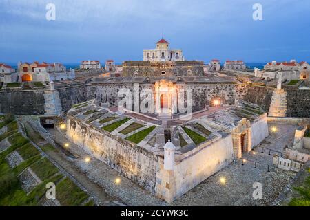 Elvas fort drone vue aérienne de forte Nossa Senhora da Graca au Portugal Banque D'Images