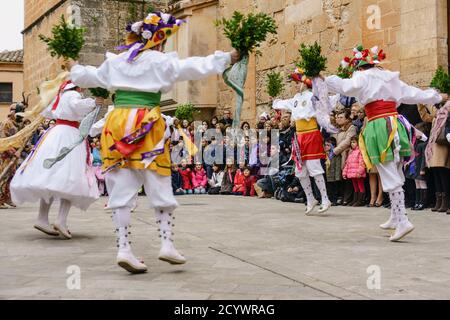 baile de los cosiers, mallorquin populaire, Algaida, Mallorca, islas baleares, Espagne Banque D'Images