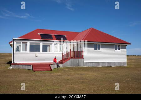 Cassard House; Bleaker Island; Falklands Banque D'Images