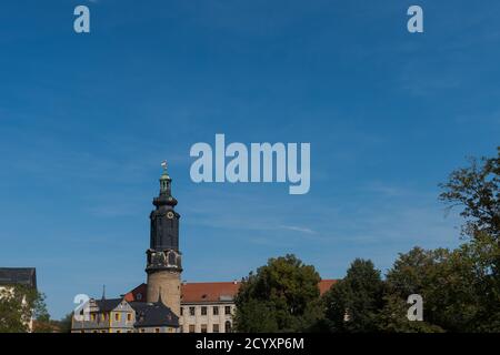 Herzogin Anna Amalia Bibliothek am Platz der Demokratie à Weimar Banque D'Images