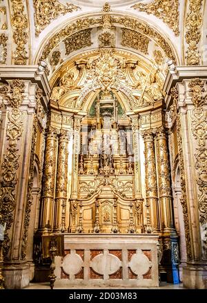 L'Église mère de Dieu (Église Madre de Deus) au Musée national du carrelage (Musée national de l'Azulejo). Lisbonne, Portugal Banque D'Images