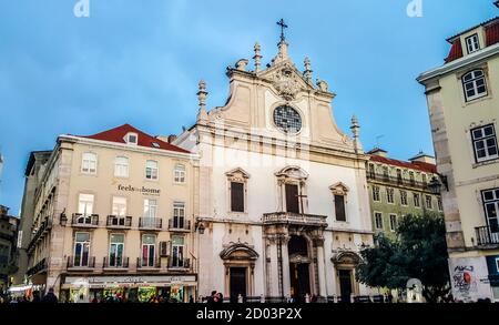 Église de Sao Domingos (Santa Justa e Rufina). Lisbonne, Portugal Banque D'Images