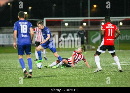 CONOR CLIFFORD (Derry City FC) Pendant le montage de l'Airtricity League entre Derry City et Waterford 02-10-2020 photo de Kevin Moore/Maiden City Images Banque D'Images