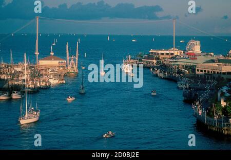 Seabrook et Kemah, scènes historiques au bord de l'eau du Texas Banque D'Images