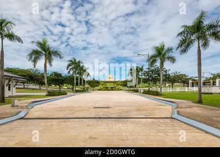 Kuala Lumpur, Malaisie - 2 décembre 2019 : vue panoramique du territoire du Nouveau Palais Royal Istana Negara (palais national) à Kuala Lumpur, M Banque D'Images