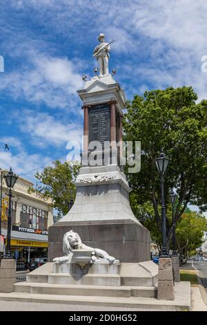 Mémorial à Oamaru, Otago, Nouvelle-Zélande aux hommes qui ont perdu la vie pendant la guerre d'Afrique du Sud (1899-1902) Banque D'Images