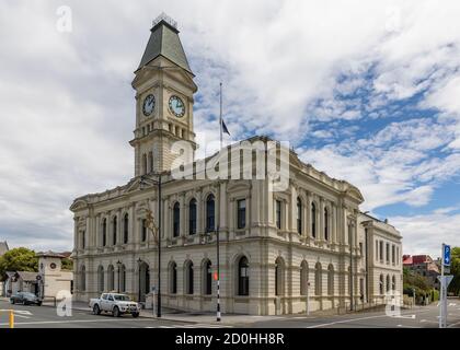 Waitaki District Council, rue Thames, Oamaru, Otago, Nouvelle-Zélande Banque D'Images