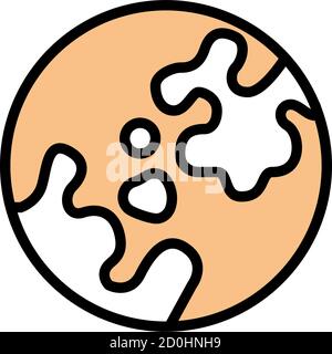 illustration du vecteur de couleur de l'icône de la maladie de peau de vitiligo Illustration de Vecteur