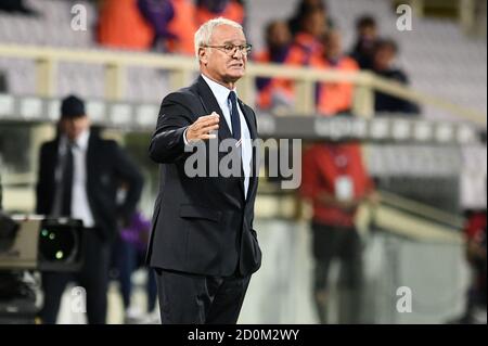 Florence, Italie. 2 octobre 2020. Florence, Italie, 02 Oct 2020, Claudio Ranieri allenatore UC Sampdoria pendant Fiorentina vs Sampdoria - italian soccer série A match - Credit: LM/Matteo Papini Credit: Matteo Papini/LPS/ZUMA Wire/Alay Live News Banque D'Images