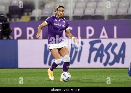 Florence, Italie. 2 octobre 2020. Florence, Italie, 02 Oct 2020, Martin Caceres (ACF Fiorentina) dans azione pendant Fiorentina vs Sampdoria - football italien série A match - Credit: LM/Matteo Papini Credit: Matteo Papini/LPS/ZUMA Wire/Alay Live News Banque D'Images