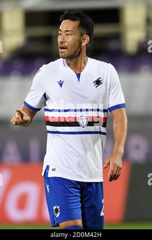 Maya Yoshida (UC Sampdoria) dans azione pendant Fiorentina vs Sampdoria, football italien Serie A match, Florence, Italie, 02 octobre 2020 Banque D'Images