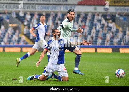 BLACKBURN, ANGLETERRE. 3 OCTOBRE Bradley Johnson de Blackburn Rovers lors du match de championnat Sky Bet entre Blackburn Rovers et Cardiff City à Ewood Park, Blackburn, le samedi 3 octobre 2020. (Credit: Pat Scaasi | MI News) Credit: MI News & Sport /Alay Live News Banque D'Images