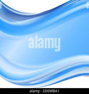 Résumé coloré minimaliste propre arrière-plan d'affaires avec vagues abstraites motif. Avec espace pour le texte. Illustration de Vecteur