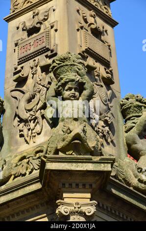 Fontaine de Jan von Werth. Cologne. Allemagne Banque D'Images