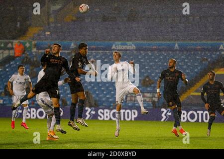 Leeds, Royaume-Uni. 03ème octobre 2020. Leeds United avance Patrick Bamford (9) lors du match de football de la première Ligue du championnat d'Angleterre entre Leeds United et Manchester City le 3 octobre 2020 à Elland Road à Leeds, Angleterre - photo Simon Davies / ProSportsImages / DPPI crédit: LM/DPPI/Simon Davies/Alay Live News crédit: Gruppo Editoriale LiveMedia/Alay Live News Banque D'Images