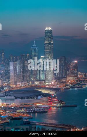 Le port Victoria de Hong Kong Banque D'Images