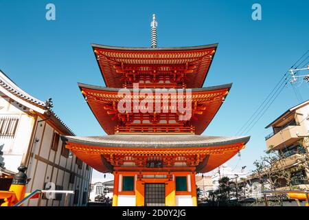 Hyogo, Japon - 1 octobre 2018 : Honko-ji à Amagasaki Teramachi street Banque D'Images