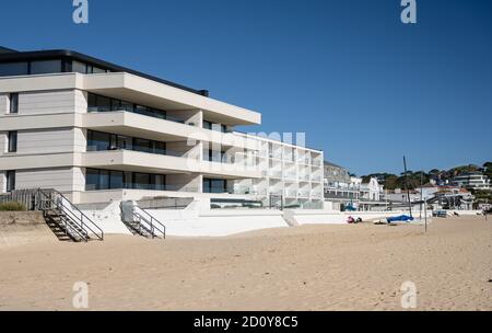 Des propriétés haut de gamme en bord de mer dans Sandbanks Poole Dorset Banque D'Images