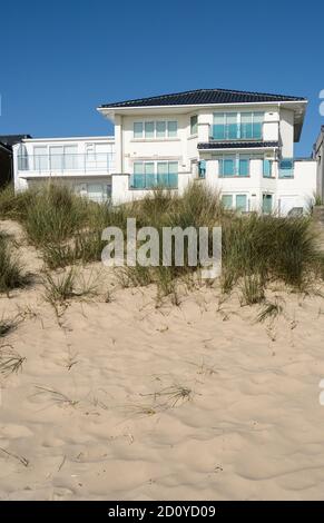 Des propriétés haut de gamme en bord de mer dans Sandbanks Poole Dorset Banque D'Images