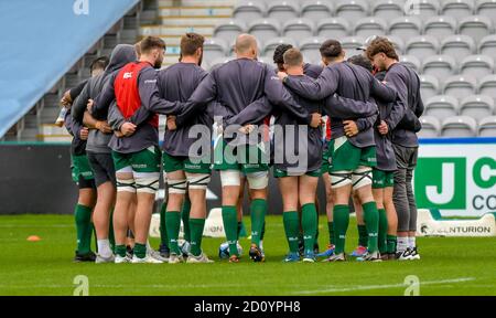 Twickenham, Royaume-Uni. 04e octobre 2020. Rencontre irlandaise à Londres avant le match de rugby Gallagher Premiership entre London Irish et Bristol Rugby à Twickenham Stoop, Twickenham, Angleterre, le 4 octobre 2020. Photo de Phil Hutchinson. Utilisation éditoriale uniquement, licence requise pour une utilisation commerciale. Aucune utilisation dans les Paris, les jeux ou les publications d'un seul club/ligue/joueur. Crédit : UK Sports pics Ltd/Alay Live News Banque D'Images